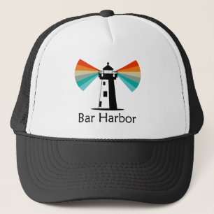 Bar Harbor Maine Leuchtturm Regenbogen Truckerkappe