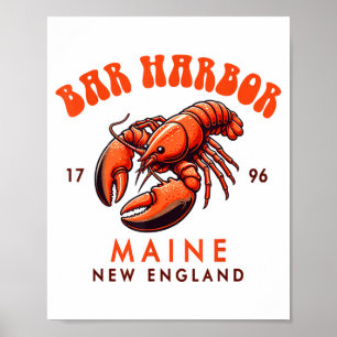 Bar Harbor Maine New England Reise Lustig Bar Harb Poster