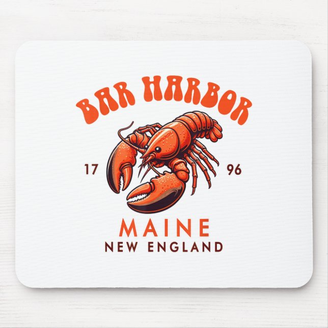 Bar Harbor Maine New England Travel Funny Bar Harb Mousepad (Vorne)