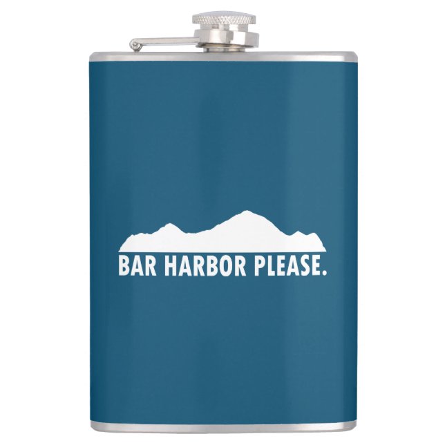 Bar Harbour bitte Flachmann (Vorderseite)