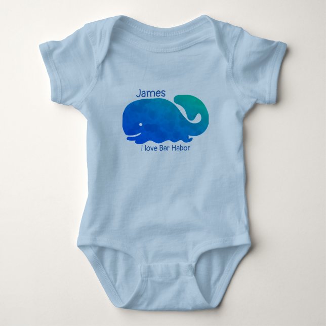 Bar Harbour Maine Baby Bodysuit Baby Strampler (Vorderseite)