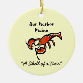 Bar Harbour Maine Homard en céramique ornement