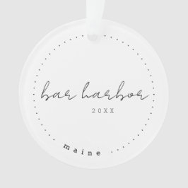 Bar Harbour Maine ME Travel Vereinigte Staaten Sim Ornament