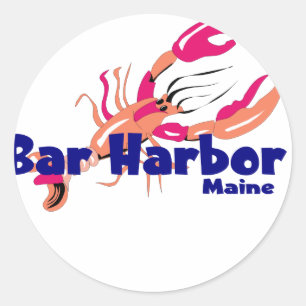 Bar Harbour, Maine Runder Aufkleber