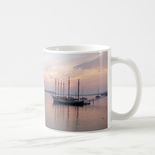 Bar Harbour Ships at Sunrise I Kaffeetasse (Rechts)