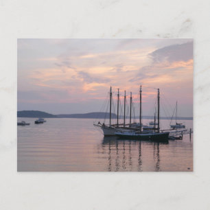 Bar Harbour Ships at Sunrise II Postkarte