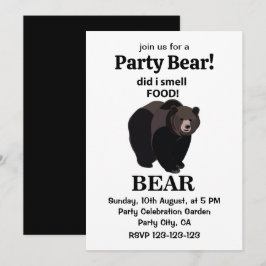 Bär hat ich genoss Funny Bear Einladung