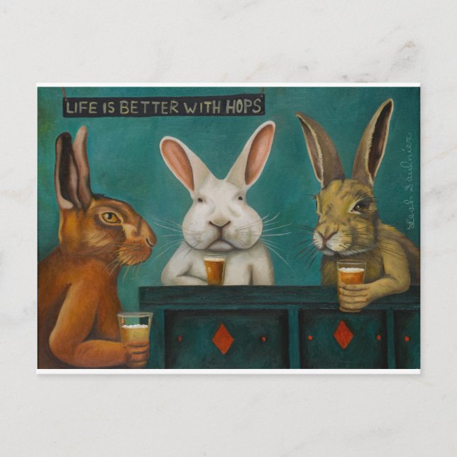 Bar Hopping Postkarte (Vorderseite)