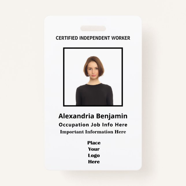 Bar-ID des Fotos Name des Mitarbeiters Ausweis (Vorderseite)