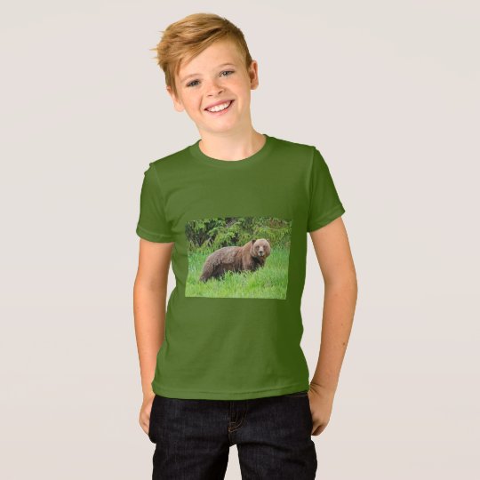 Bär im Gras-Geldstrafe-Jersey-T - Shirt