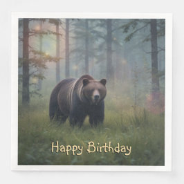 Bär im Magischen Wald Serviette