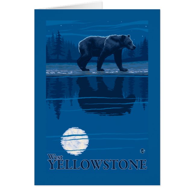 Bär im Mondlicht - West Yellowstone, Montana (Vorne)