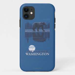 Bär im Mondschein - Berg-Bäcker, Washington Case-Mate iPhone Hülle