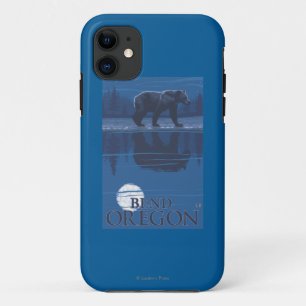 Bär im Mondschein - Biegung, Oregon iPhone 11 Hülle