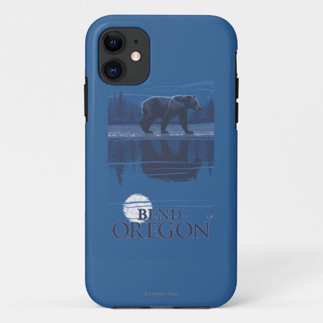 Bär im Mondschein - Biegung, Oregon Case-Mate iPhone Hülle (Rückseite)