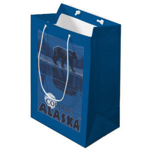 Bär im Mondschein - Cordova, Alaska Mittlere Geschenktüte
