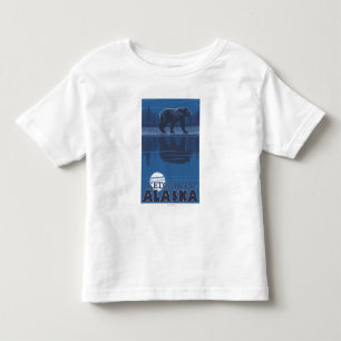 Bär im Mondschein - Ketchikan, Alaska Kleinkind T-shirt