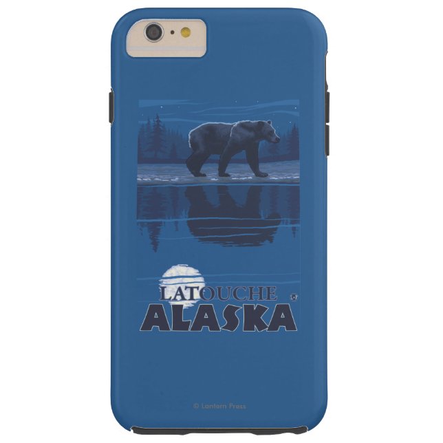 Bär im Mondschein - Latouche, Alaska Case-Mate iPhone Hülle (Rückseite)