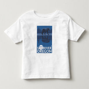 Bär im Mondschein - Sun-Fluss, Oregon Kleinkind T-shirt