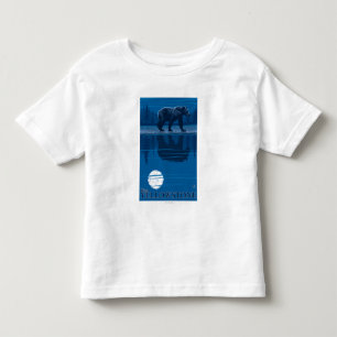 Bär im Mondschein - WestYellowstone, Montana Kleinkind T-shirt