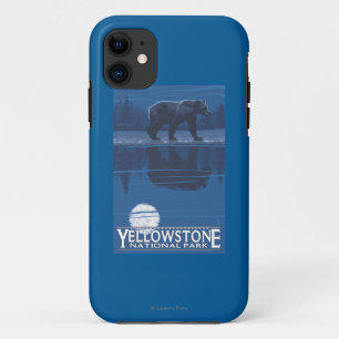 Bär im Mondschein - Yellowstone Nationalpark Case-Mate iPhone Hülle