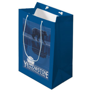 Bär im Mondschein - Yellowstone Nationalpark Mittlere Geschenktüte