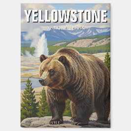 Bär im Yellowstone Nationalpark Souvenir Magnet