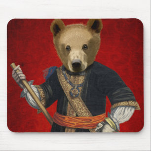 Bär in blauen Roben 3 Mousepad