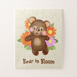 Bär in Blüte – Süßer Teddybär floral