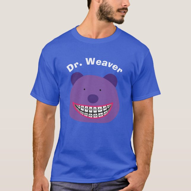Bär in Klammernpersonalisierten Orthodontists T-Shirt (Vorderseite)