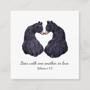 Bär in Liebe Scripting Card Begleitkarte