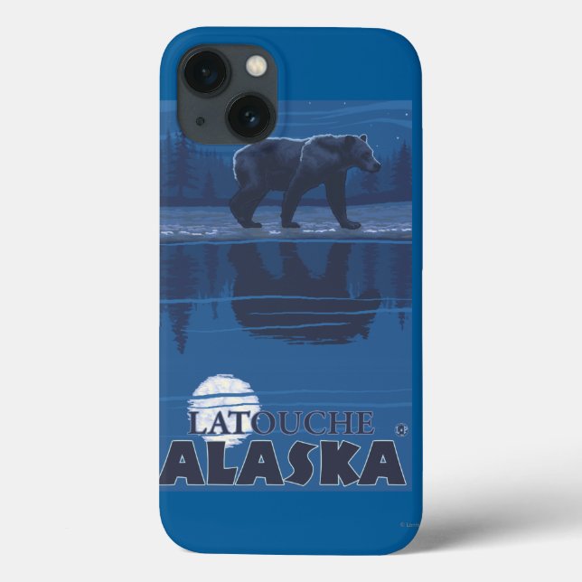 Bär in Mondlicht - Latouche, Alaska Case-Mate iPhone Hülle (Rückseite)