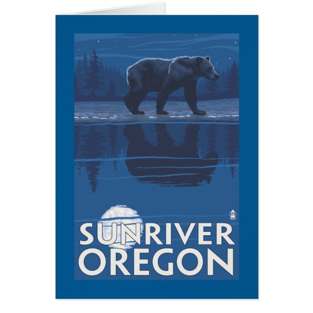 Bär in Mondlicht - Sun River, Oregon (Vorne)