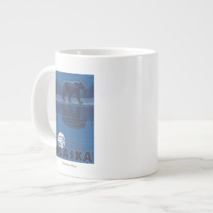 Bär in Moonlight - Nationalpark Denali, Alaska Jumbo-Tasse