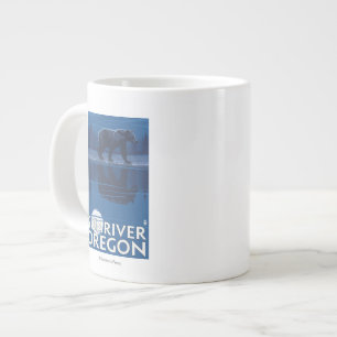 Bär in Moonlight - Sun River, Oregon Jumbo-Tasse