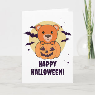 Bär in Pumpkin Sweet Bears Happy Halloween Karte
