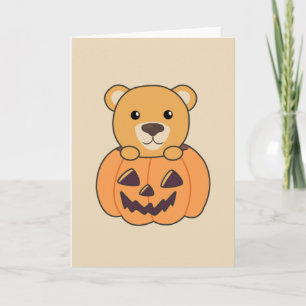 Bär in Pumpkin Sweet Bears Happy Halloween Karte