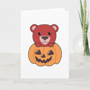Bär in Pumpkin Sweet Bears Happy Halloween Karte