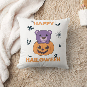 Bär in Pumpkin Sweet Bears Happy Halloween Kissen