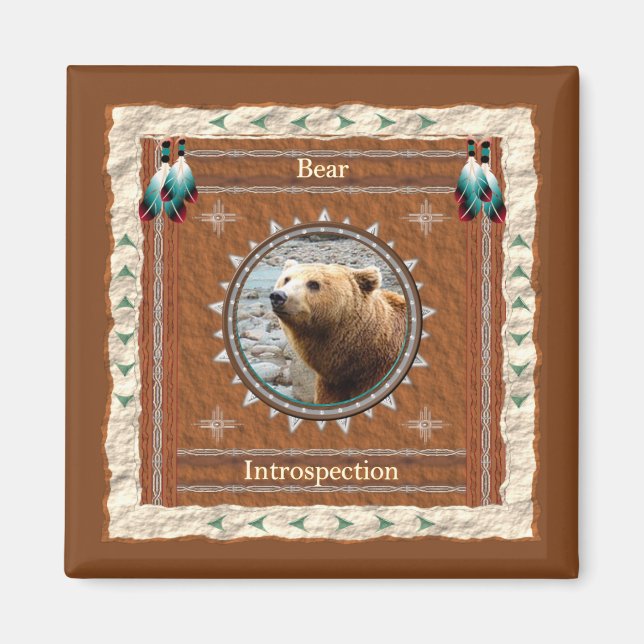 Bär -Introspektion- Magnet (Vorne)