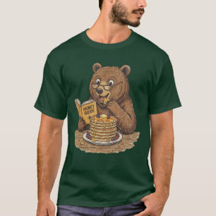 Bär isst Pfannkuchen Honig Führer T-Shirt