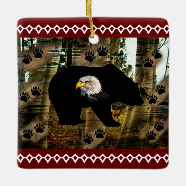 Bär Keramikornament (Vorderseite)