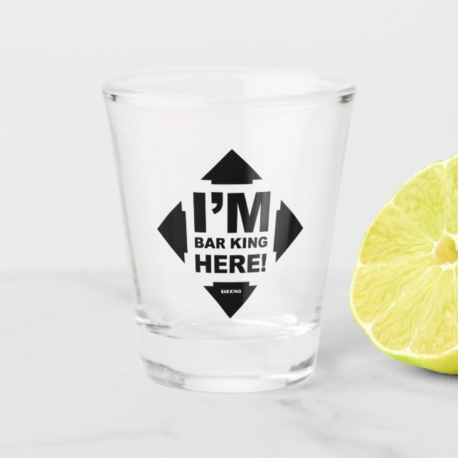 BAR KING Shot glaasje Schnapsglas (Vorderseite)