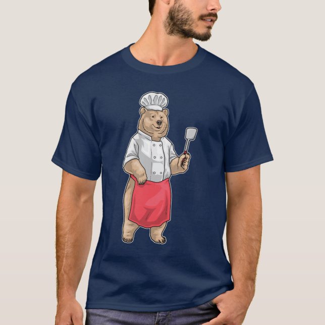 Bär Koch Spatel Kochen T-Shirt (Vorderseite)