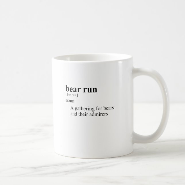 BÄR LÄUFT KAFFEETASSE (Rechts)