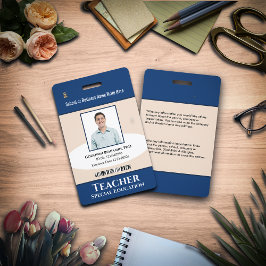 Bar-Logo für das Foto eines Mitarbeiters Ausweis