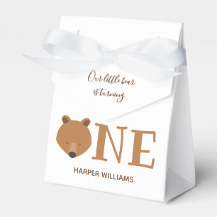 Bär macht ein Tier zum ersten Geburtstag Geschenkschachtel