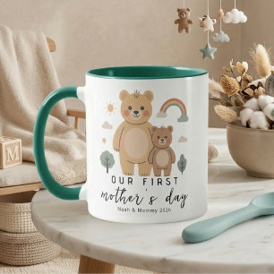 Bär Mama Baby Erstes Muttertagsdesign Tasse