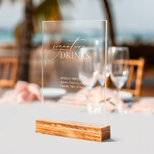 Bar Mariage des boissons de signature