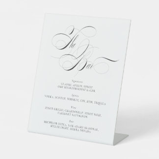 Bar Menü Sockelschild